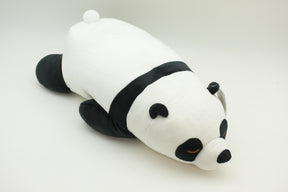 Plush toy panda lying down, white with black markings for Poptoy 5044
