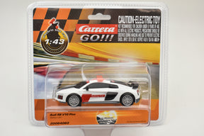 Remote control Audi R8 V10 Plus race car in clear blister packaging for Carrera Go