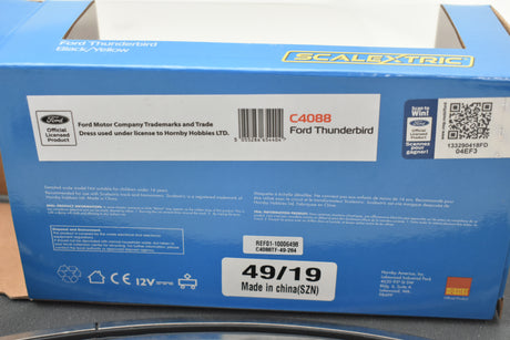 Ford Thunderbird Yellow Black No.46 | C4088 | Scalextric-Scalextric-[variant_title]-ProTinkerToys