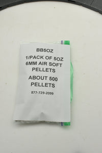 BB50z 1/Pack Of 5 oz 6mm Air Soft Pellets ( About 500 Pellets)-Unbranded-[variant_title]-ProTinkerToys