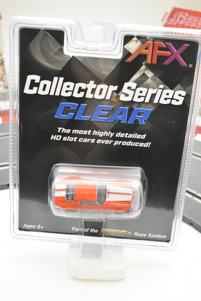 Orange Camaro SS396 slot car in clear collector series packaging for AFX/Racemasters 22027 / 21005