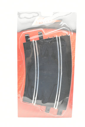 Black, curved motorcycle fender accessory in clear packaging for NINCO 10108