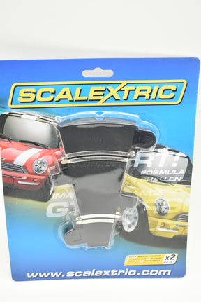 Model car track accessory set: Radius 1 Curve 22.5° x 2 for Scalextric C8278