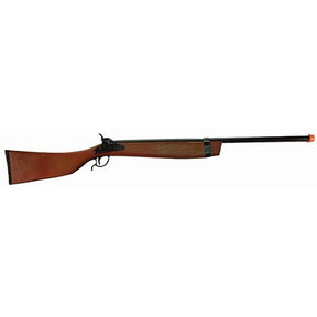 Double-barreled shotgun with wooden stock and black metal finish for Parris 2200B, front view