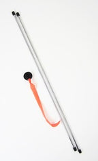 Two-piece maxi rocket launch rod with orange launch hook for Estes 2244