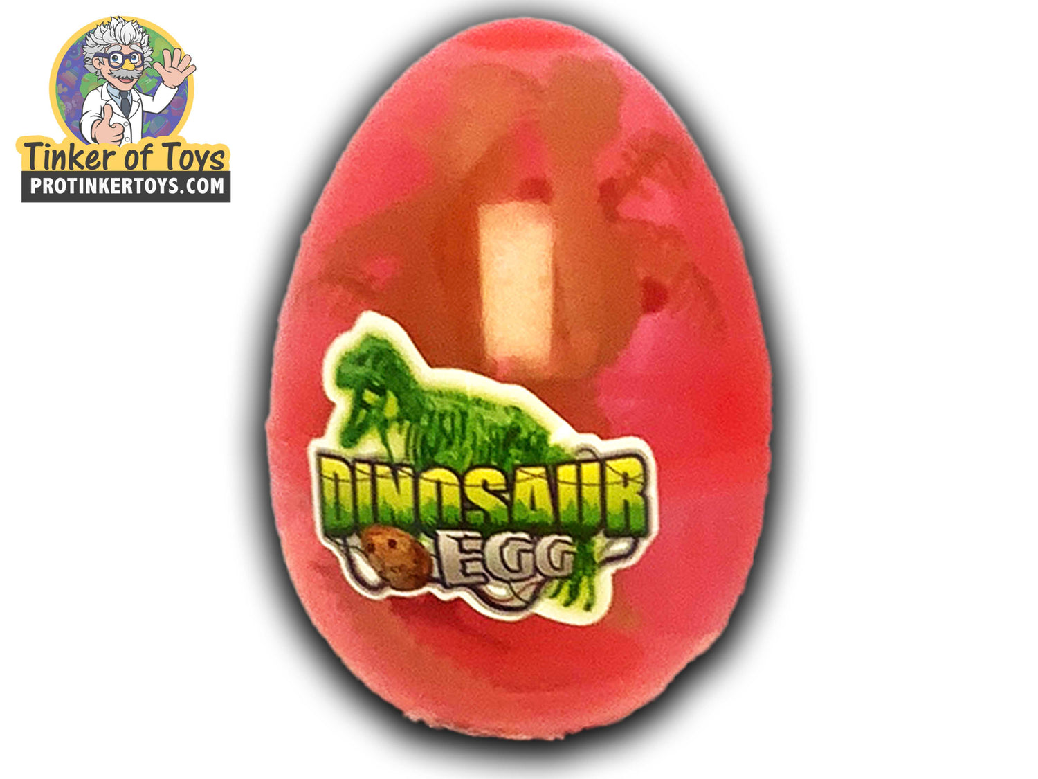 3.3” Glow in the Dark Dino Egg | 88325 | BVP-BVP-Red-ProTinkerToys