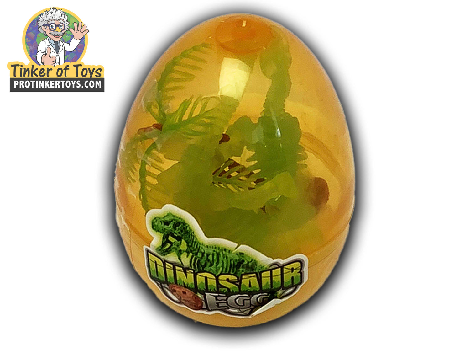 3.3” Glow in the Dark Dino Egg | 88325 | BVP-BVP-Orange-ProTinkerToys