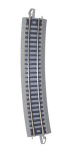 Glittery, curved railroad track piece for model train scenery for Bachmann 44884