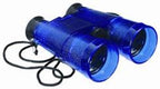 Blue toy binoculars with attached black neck strap for Toy Smith 6918