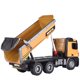 Remote control dump truck toy, yellow and black construction vehicle for IMEX HUN11573