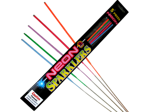 Neon Sparklers 5 Pack Bag | S-017 | Phantom Fireworks