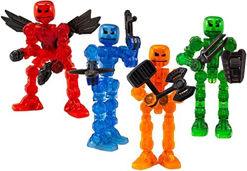 Zing Stikbot LEGENDZ Stem Action Figure Toys, Collectible Action Figures and Accessories, Stop Motion Animation - 4 Pack, Size: One Size