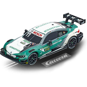 Green and white BMW M4 DTM race car model, number 11 for Carrera Go 20064170