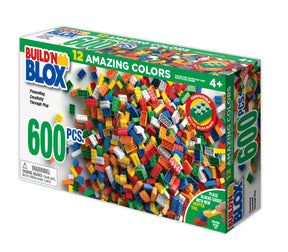Colorful building blocks set with 600 pieces for creative play for Bond Street Innovations 17090