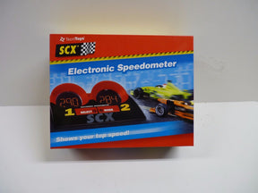 Electronic speedometer for RC cars, showing top speed for SCX 302618251249