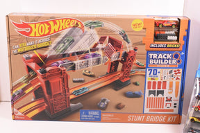 Hot Wheels Stunt Bridge Kit building set with track pieces for Mattel DWW97