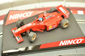 Red 1/32 scale slot car replica of a Ferrari Formula 1 race car for ZZ Expired Kim Collection 50162