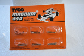 Assortment of small metal and plastic parts for slot car repair for Tyco 6550