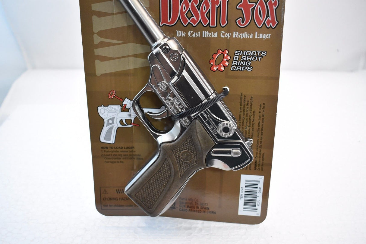 Desert Fox Die Cast Metal Toy Gun Lugar | 4641C | Parris  Replica-Parris Toys-[variant_title]-ProTinkerToys