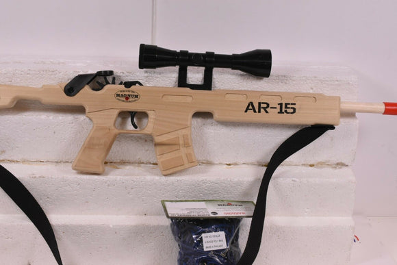 AR-15 Combat Rifle w/ Scope & Sling + Ammo | GL2AR15SS | Magnum Rubber Band Guns-Magnum Enterprises-[variant_title]-ProTinkerToys