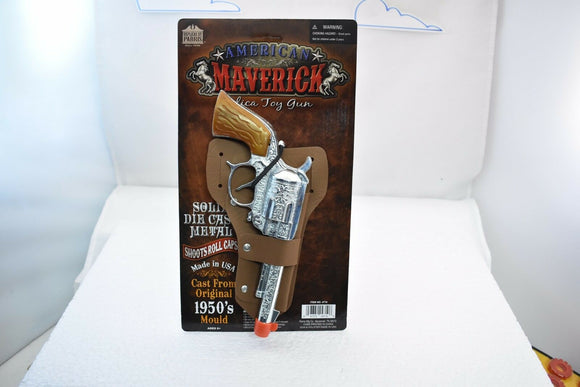 American Maverick Silver Pistol Revolver | 4710 | Parris Toys-Parris Toys-[variant_title]-ProTinkerToys