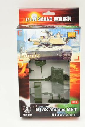 Model kit box for M1A2 Abrams tank, 1/144 scale, 2 sets for MiniHobby 82112