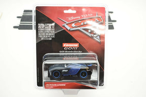 Blue race car toy, Jackson Storm, Disney Pixar Cars 3 collectible for Carrera Go 20064084