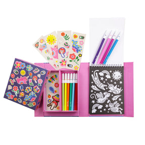 Coloring set with coloring pages, crayons, and notebook for creative fun for Schylling 60270