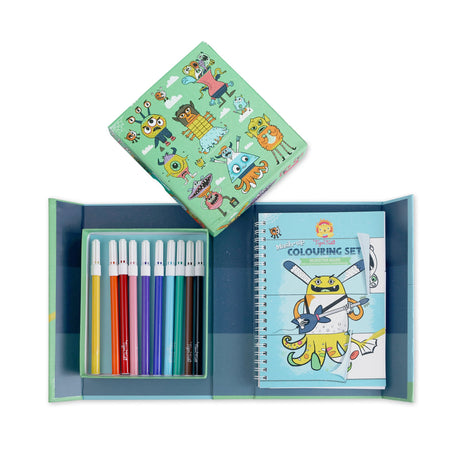 Tiger Tribe MONSTER MASH – MASH-UP COLORING SET  | 60273 | Schylling-Schylling-[variant_title]-ProTinkerToys