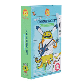 Coloring set featuring cute, mash-up monster characters for creative fun for Schylling 60273