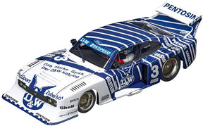 Slot car of a Ford Capri Zakspeed Turbo race car, number 3 for Carrera 27605