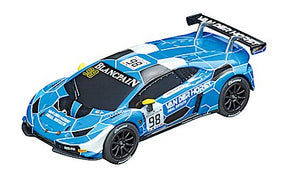 Blue and black Lamborghini Huracán GT3 race car model, number 98 for Carrera Go 20064162