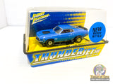 70 Ford Mustang Boss 429 Blue Black | Thunderjet 500 Slot Car | Johnny Lightning