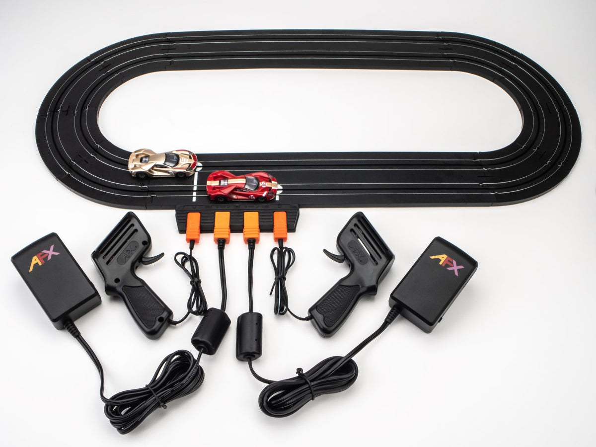 Afx Racemaster Track Types 2 Lane Dual Terminal Track | 70636 | AFX/RaceMaster – ProTinkerToys.com