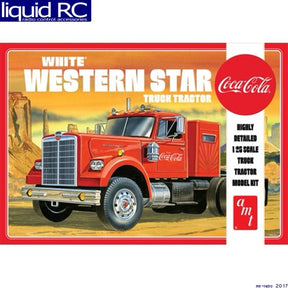 Red Western Star semi tractor model kit, 1/25 scale, Coca-Cola themed for Round2 AMT1160