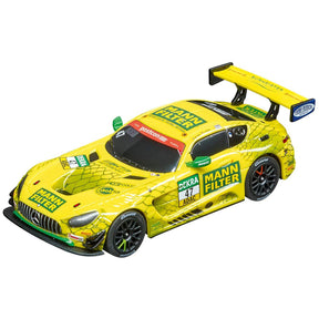 Yellow race car model, Mercedes-AMG GT3, with "Mann-Filter" sponsorship for Carrera Go 20064169