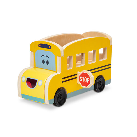Blue’s Clues & You! Wooden Pull-Back School Bus | 33011 | Melissa & Doug-Melissa & Doug-[variant_title]-ProTinkerToys