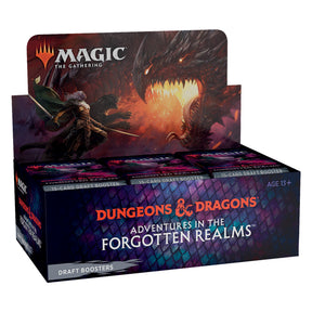 Magic: The Gathering DandD booster box art featuring a dragon and warrior for C87460000
