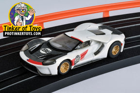 White and black Ford GT model car with racing number 98 for AFX/Racemasters 22044
