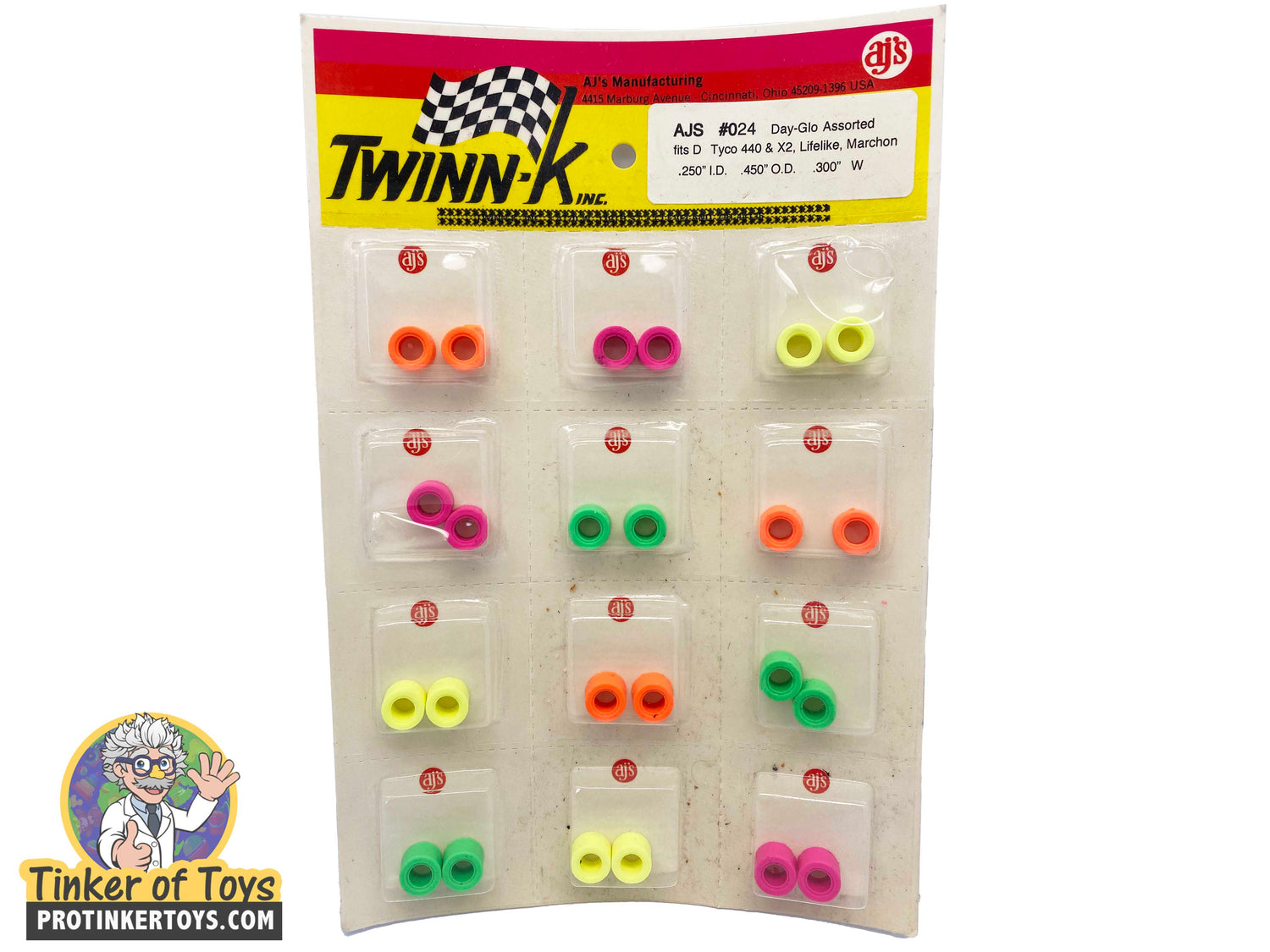 AJ'S | 024 | HO Tires Silicone Assorted Colors-Twinn-K Inc-[variant_title]-ProTinkerToys