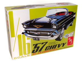 1957 Chevy Bel Air Convertible model kit box art for AMT AMT1159