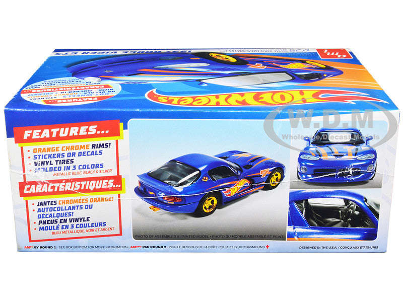Snap Model Kit 1997 Dodge Viper GTS "Hot Wheels" 1/25 Scale Mode | 1349 | AMT