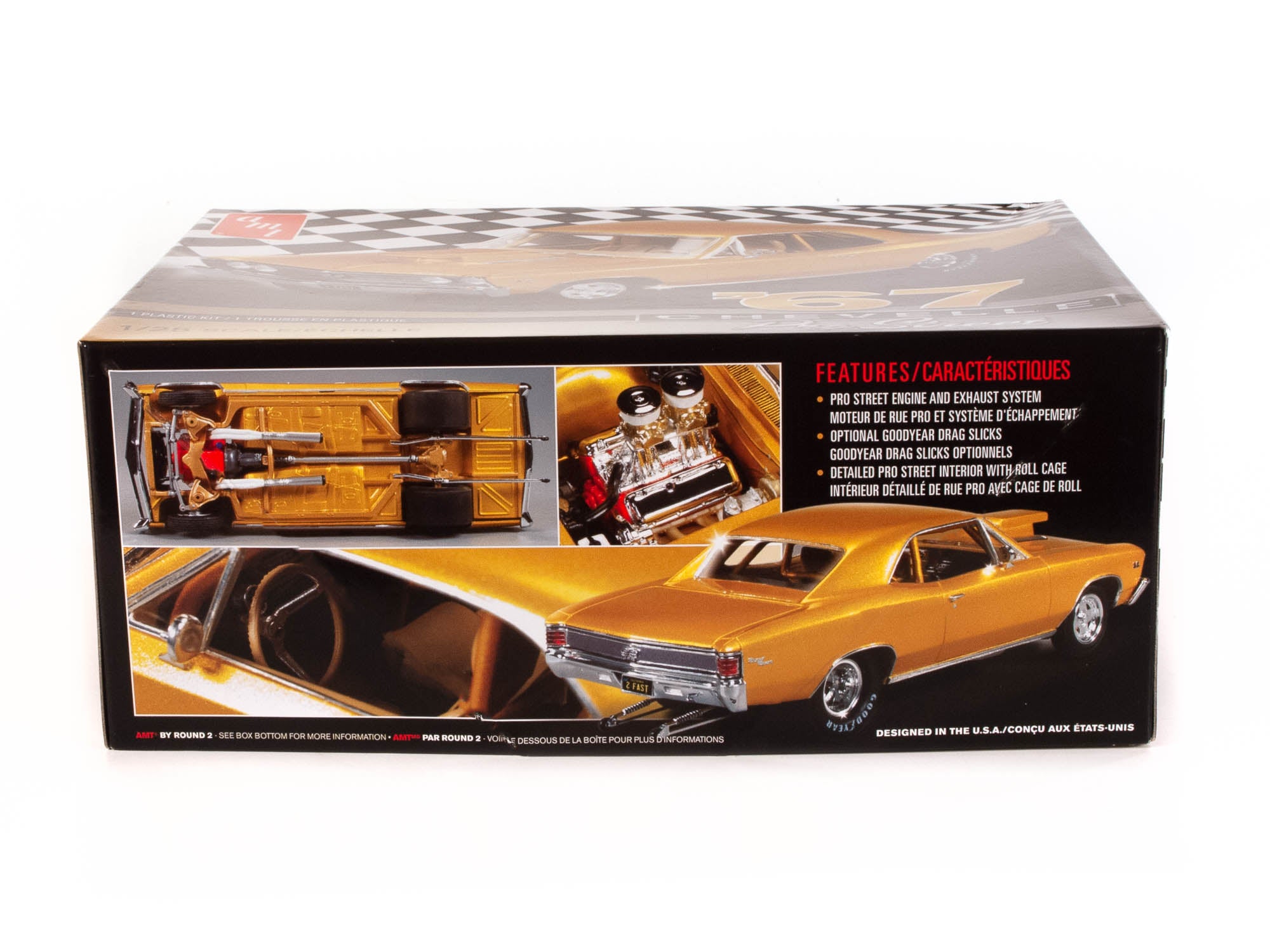 1967 Chevy Chevelle Pro Street 1:25 Scale Model Kit | AMT876 | AMT