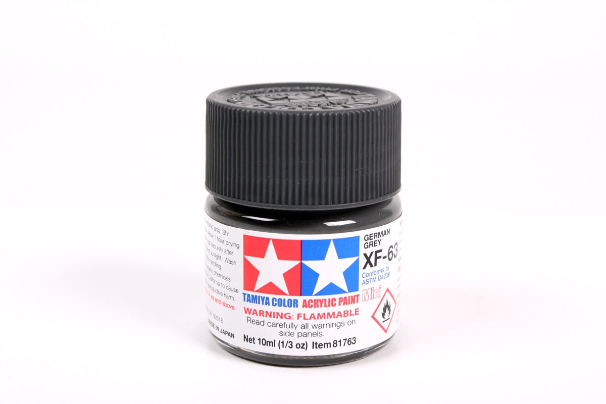 Acrylic Mini Xf-63 German Gray (10ml) | 81763 | Tamiya