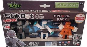 Action figures in a box set, featuring various robot characters for play for KlikBot SB5100