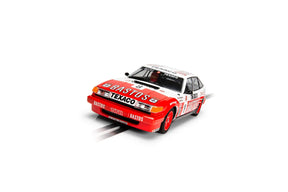 Red slot car of a 1986 Rover Vitesse race car for Scalextric C4299