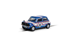Miniature model car, 1979 Patrick Motorsport livery, blue and white for Scalextric C4337