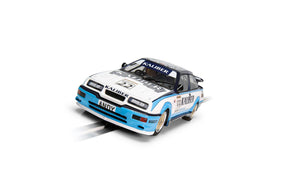 Slot car of a 1988 Ford Sierra RS500 race car for Scalextric C4343