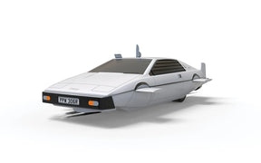 White Lotus Esprit S1 model car, rear view, spy car replica for Scalextric C4359