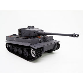 Scale model of a Tiger I tank, black plastic, detailed replica for IMEX TAG12022